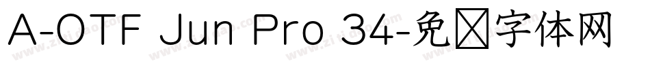 A-OTF Jun Pro 34字体转换